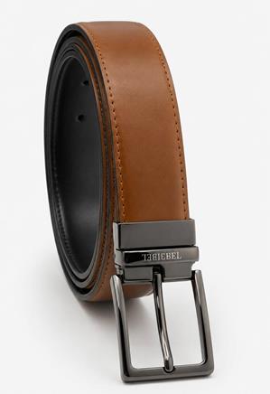 Cinturón reversible piel