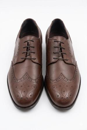 Zapato Derby Full Brogue en Piel