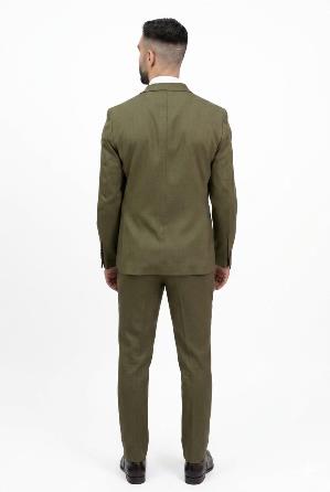 Traje Slim Fit Oliva Urbano