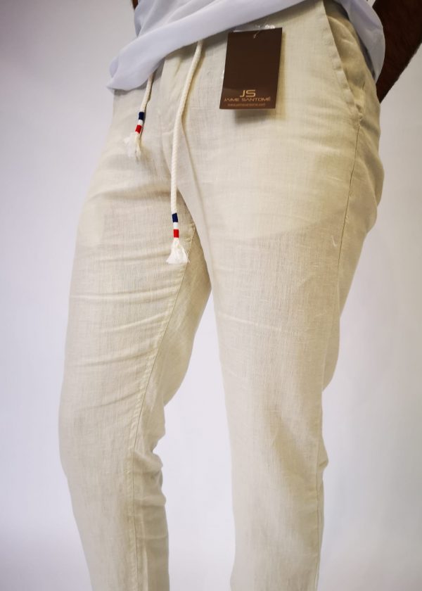 Pantalón chino de lino