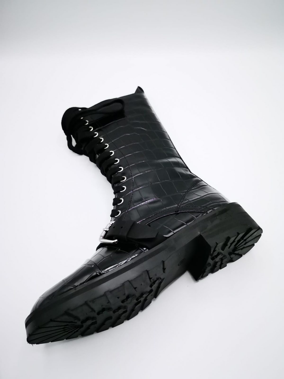 Bota militar de caña alta - Imagen 5