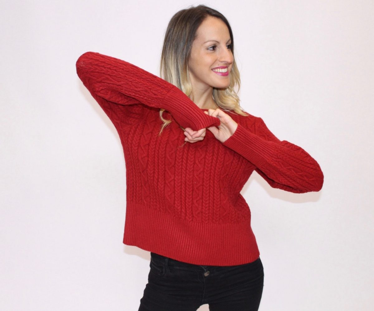 Jersey de ochos c/cuello redondo - Imagen 4