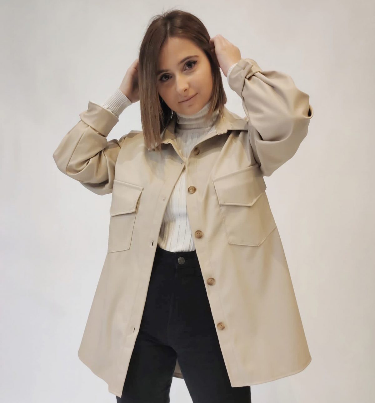 Chaqueta cuero sintético - Imagen 4