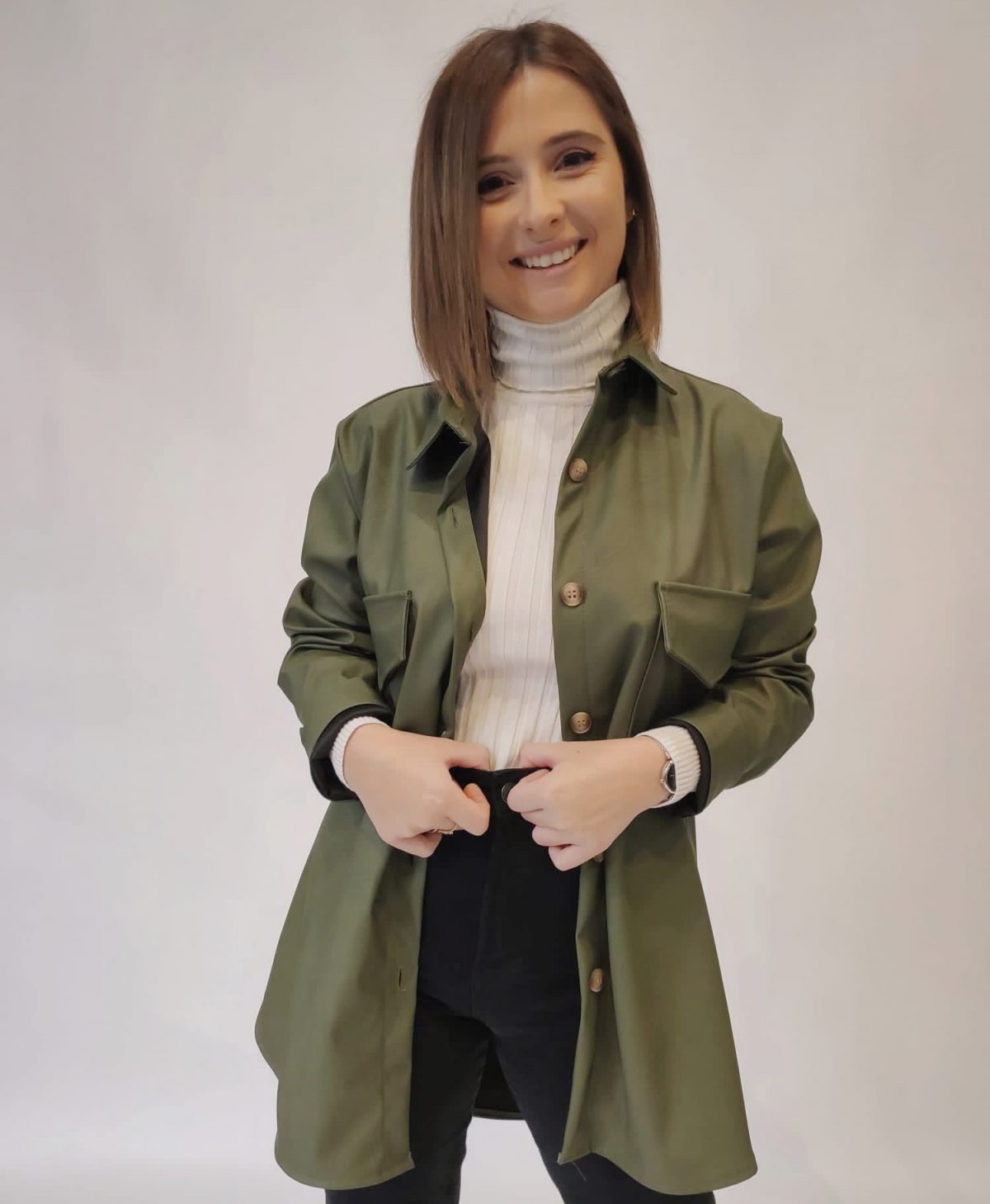 Chaqueta cuero sintético - Imagen 2