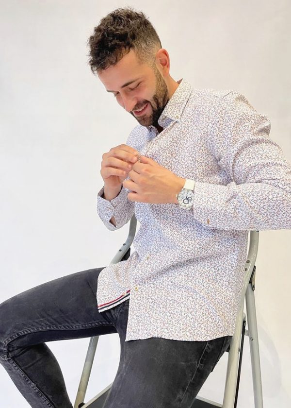 Camisa estampado ramitas