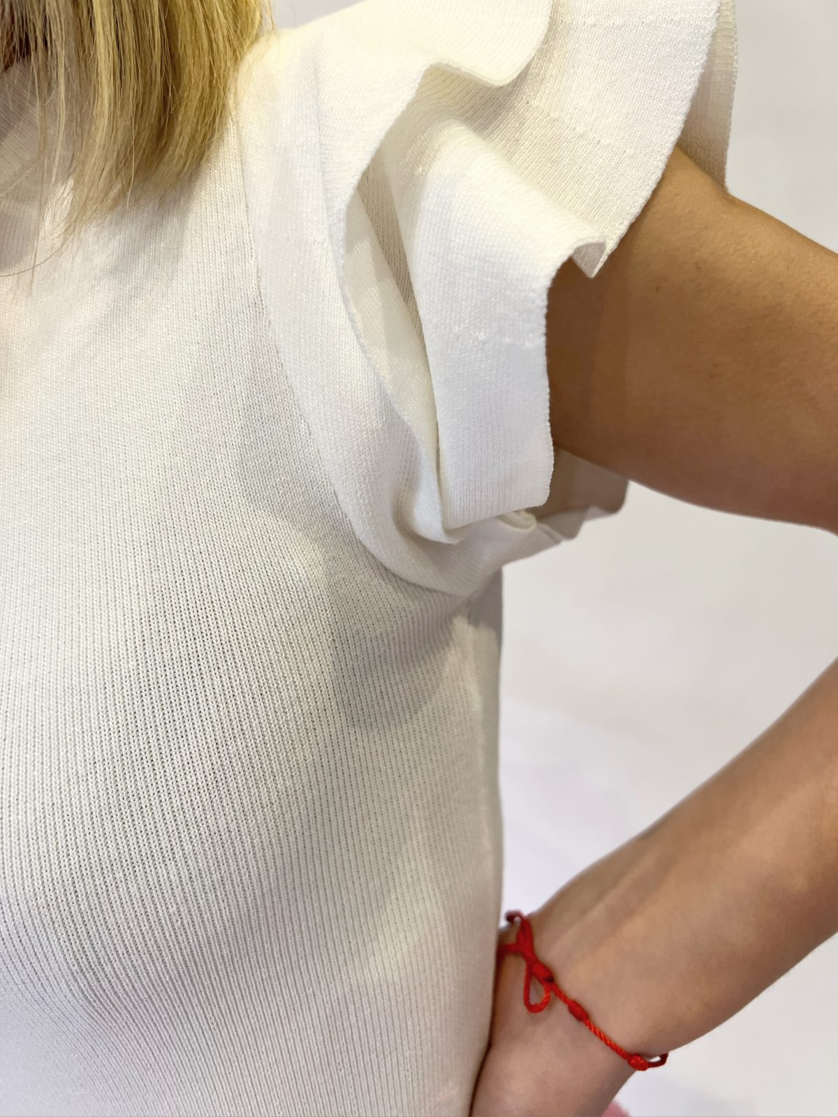 Blusa volantes punto - Imagen 3