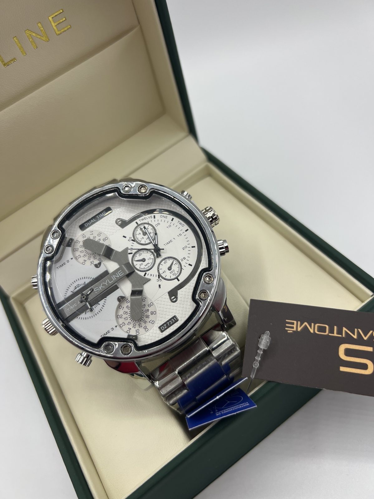 Reloj Acero Dual Time