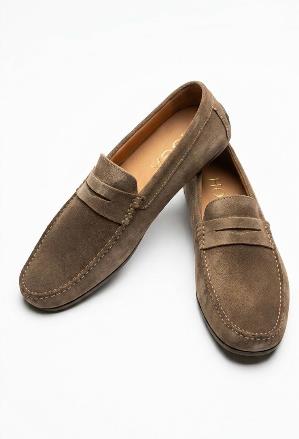 Zapato Mocasín Ante