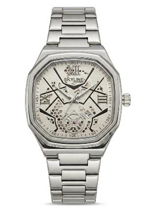 Reloj Acero Estilo Skeleton - Imagen 5
