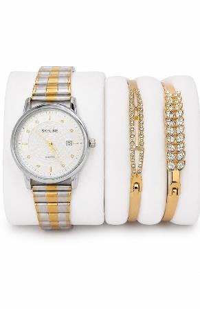 Set Skyline Reloj Acero
