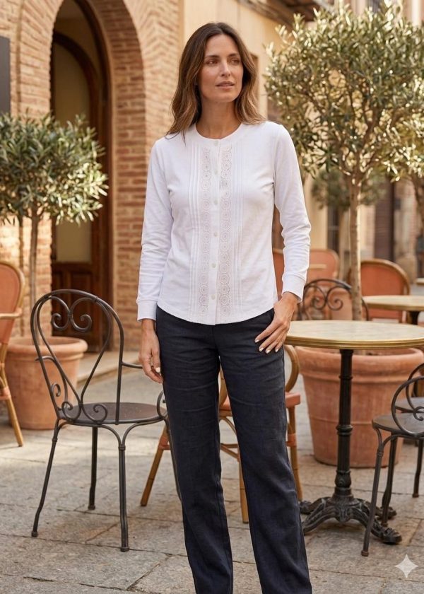 Blusa Camiseta de Botones