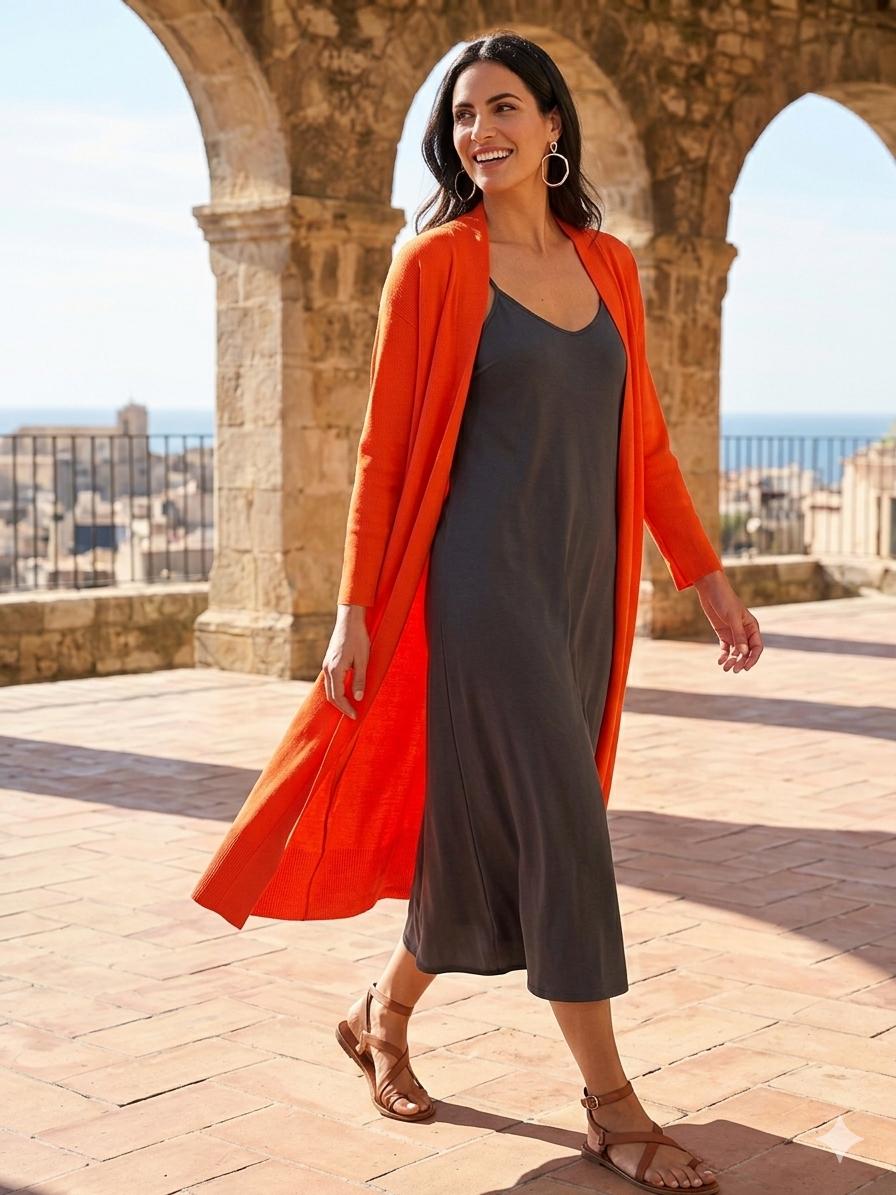 Chaqueta Maxi Abierta - Imagen 2