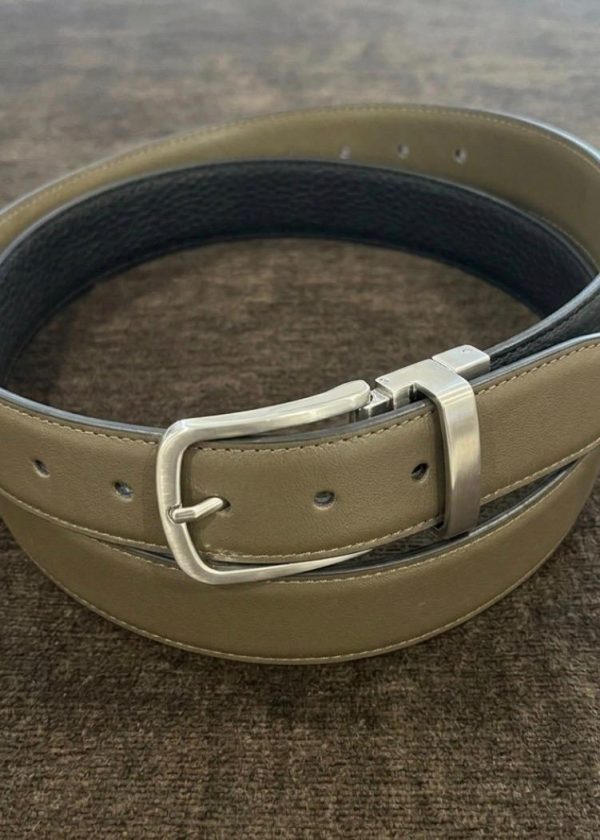 Cinturón Piel Cervo Reversible