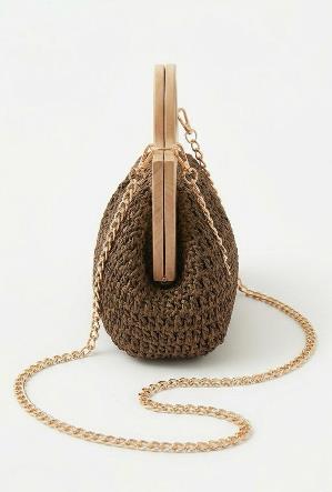 Bolso de Mano en Rafia Trenzada