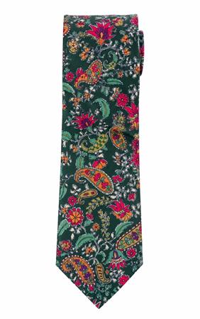 Corbata Estampado Paisley Floral