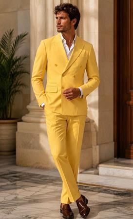 Traje Cruzado Slim Fit