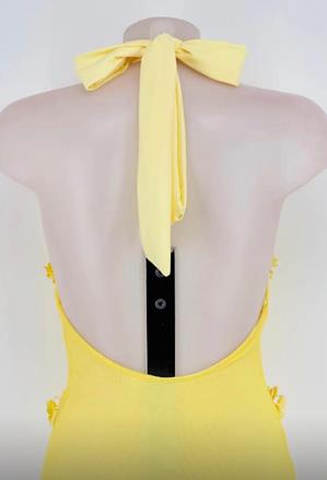 Vestido Tul con Flores en Relieve - Imagen 4