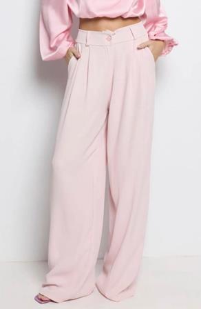 Pantalón Palazzo Fluído Tiro Alto