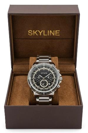 Reloj Cronógrafo Acero Skyline Cristal Zafiro
