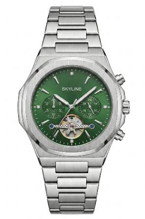 Reloj Acero Skyline Octogonal
