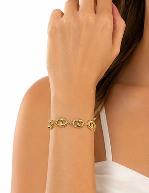 Pulsera Acero Diseño Geométrico