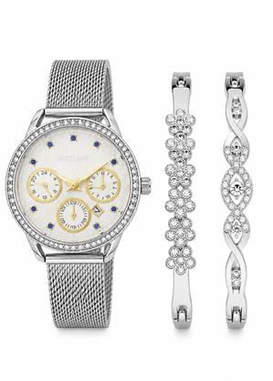 Conjunto Skyline Mujer Reloj y Dos Pulseras
