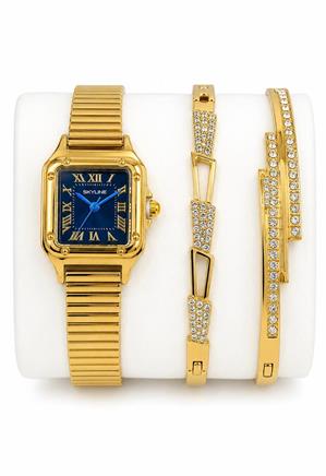 Conjunto Reloj Rectangular Skyline Mujer