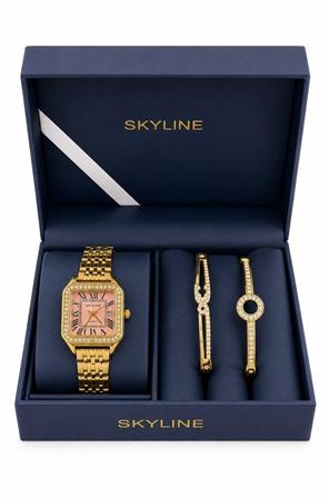 Set Skyline Mujer Acero Inox