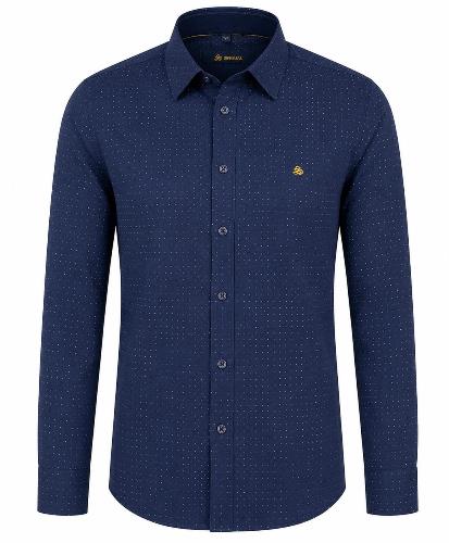 Camisa M/L Estampado Puntos