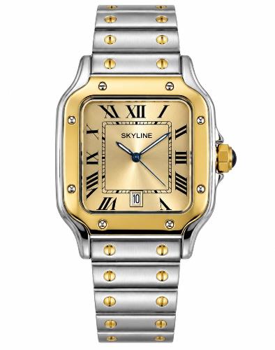 Reloj Skyline Hombre de Acero Bicolor