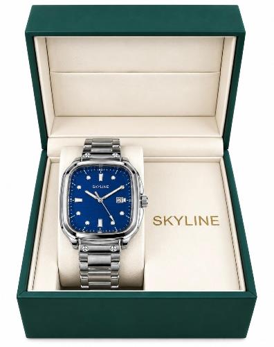 Reloj Skyline Hombre Acero con Calendario