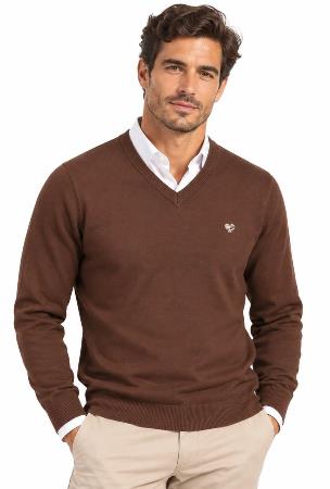 Jersey Básico Hombre Cuello Pico