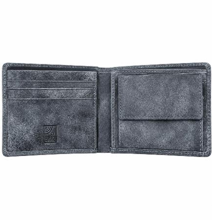 Billetera Americana Piel Vacuna con Monedero