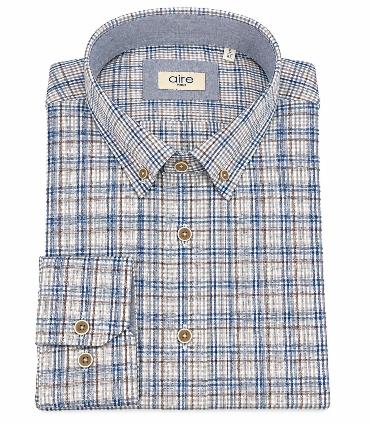 Camisa Hombre M/L de Cuadros