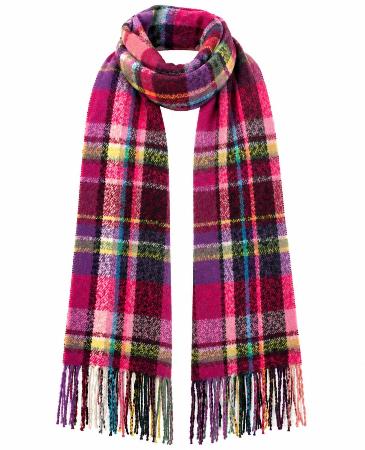 Bufanda Unisex Cuadros Multicolor 37×220 Cm.