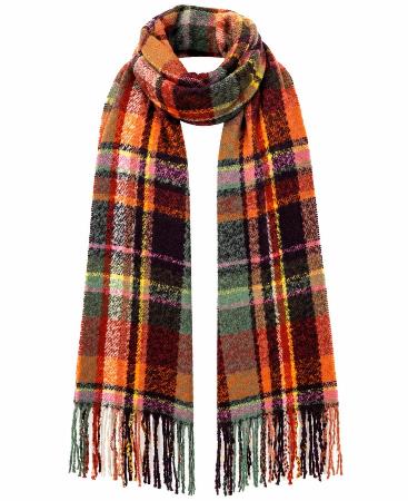 Bufanda Unisex Cuadros Multicolor 37×220 Cm.