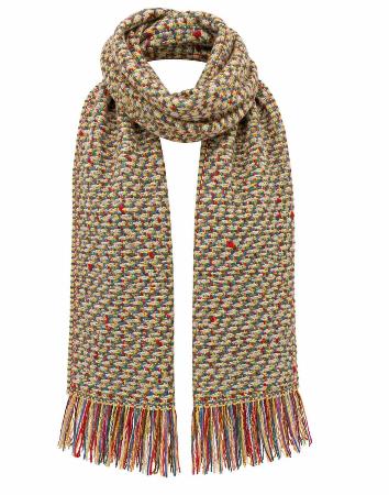 Bufanda Multicolor de Punto Reversible 30×180 Cm.