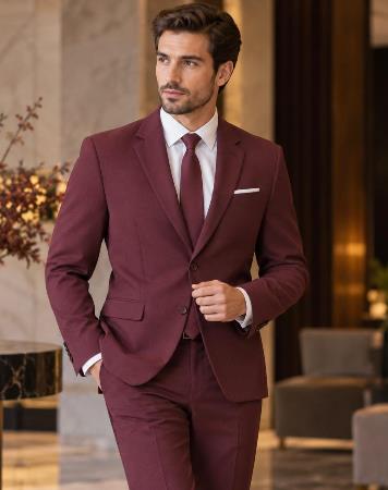 Traje Hombre Regular Fit Tejido Elástico
