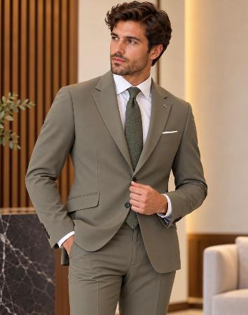 Traje 2P CRO Stretch Pantalón de Pinzas