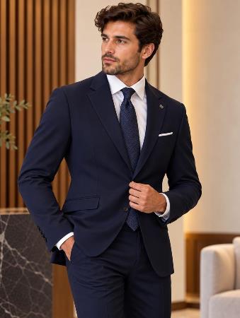 Traje 2P CRO Stretch Pantalón de Pinzas