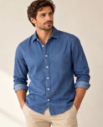 Camisa Vaquera Slim Fit Hombre - Imagen 5