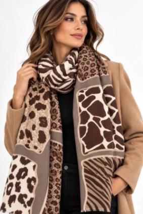 Bufanda Mujer Animal Print - Imagen 4