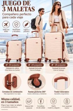 Set de Maletas de Viaje Rígidas ABS
