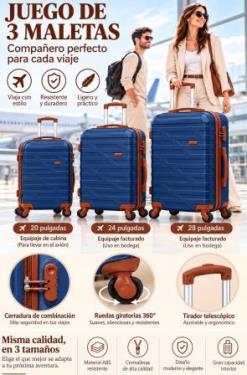 Set de Maletas de Viaje Rígidas ABS